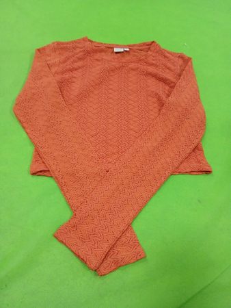 Twik Exklusivität Simons Orange Gekürzter Pullover