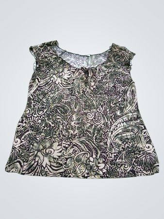 Carol Rose Paisley Print Blouse