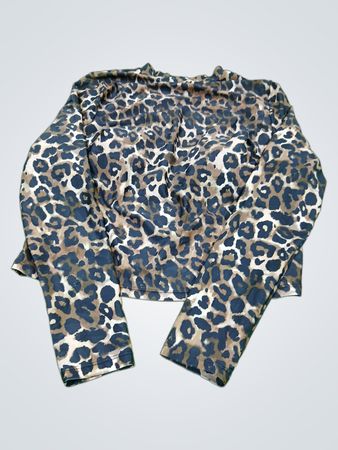 Leopard Print Long Sleeve Top