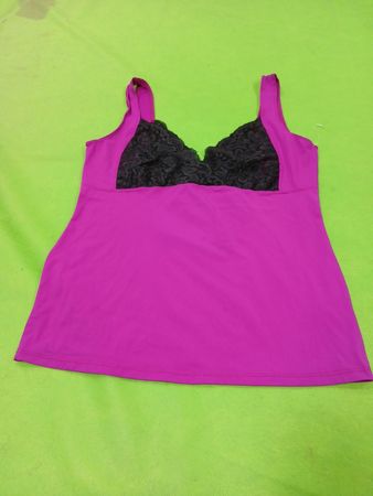 Tristan Damen Pink Spitzenbesatz Tank Top M/M