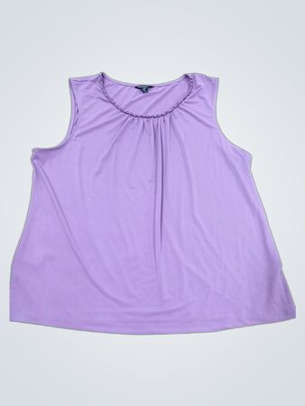 George Sleeveless Embellished Neck Top
