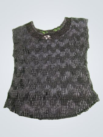 T-shirt texturé noir pour femmes Dressbarn