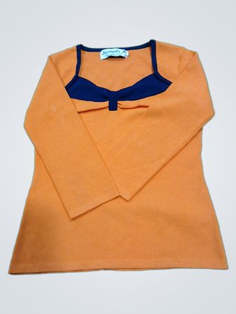 Joseph A. Orange Long Sleeve Top