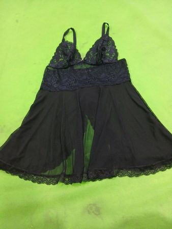 OBSESSIVE Schwarzes Spitzen-Babydoll-Unterwäsche