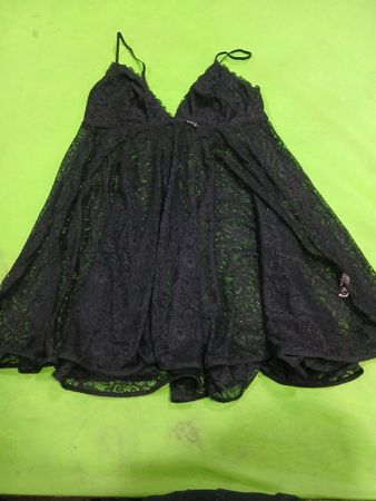 La Vie en Rose Black Lace Babydoll