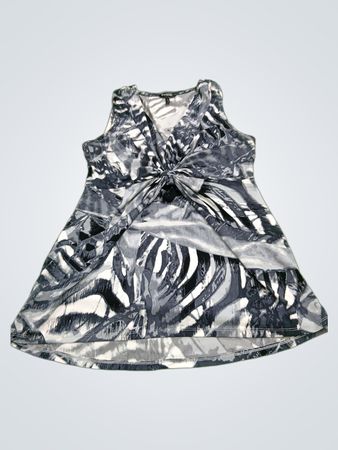 Daisy Fuentes Sleeveless Abstract Print Top