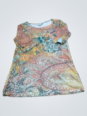 Coldwater Creek Paisley Print Tunic Top