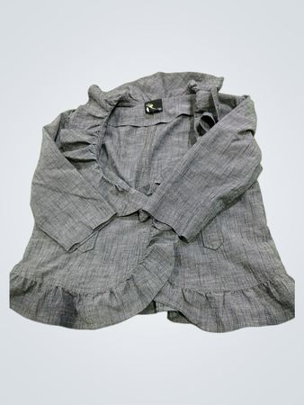 VESTE GRIS RUFFLÉE PREMIÈRE OPTION
