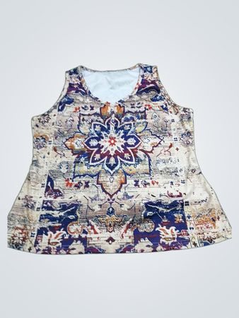 Débardeur sans manches avec motif floral