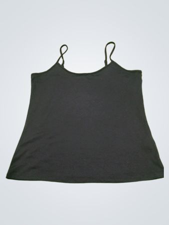 Schwarzes Spaghetti-Träger-Tanktop