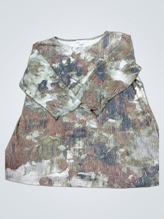 Coldwater Creek Women's 1X Abstract Print Top