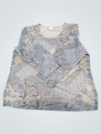Coldwater Creek Damen Langarmshirt mit Print Größe L