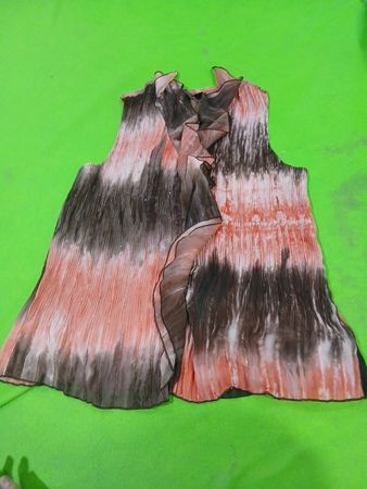 SEEPE MADE Damen Faltenrock-Ärmelloses Top