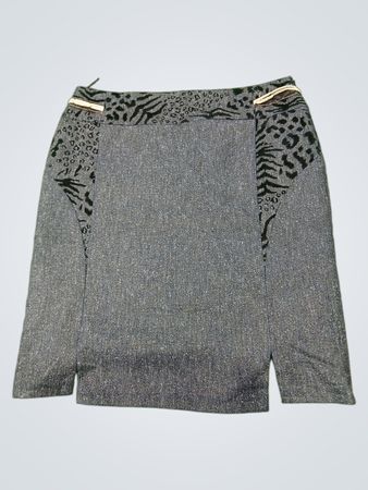 MISS SYMBOL Rock mit Animal-Print-Akzenten