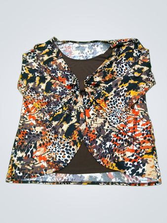 Damen-Top mit langen Ärmeln und Print