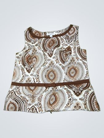 Miss Dorby Girls Paisley-Print ärmelloses Top mit Schleifendetail