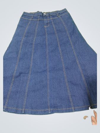 BG-GIRL BASIC Denim Maxi Rock