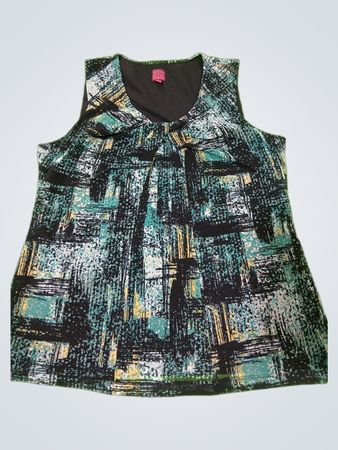 212 Collection ärmelloses Top mit abstraktem Druck