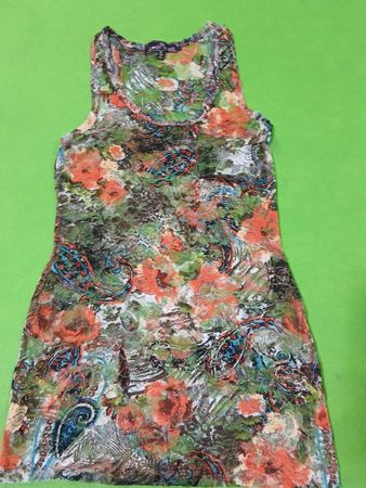 Almost Famous Floral Print Sheer Top