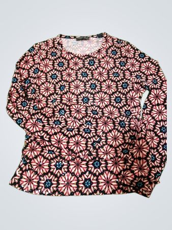IDEOLOGY petite Women's Langarm-Oberteil mit Blumenmuster