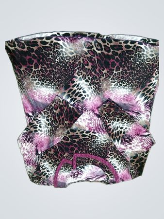 Plissiertes Oberteil mit Leopard‑ und Schlangenprint
