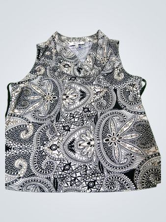 JONES STUDIO SEPARATES Damen ärmelloses Top mit Paisley-Muster