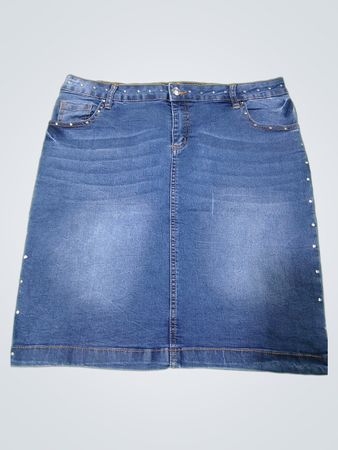 BELOVED WOMAN Denim-Rock mit Nieten