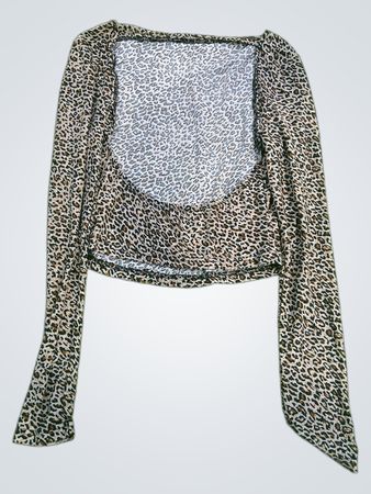 Langarmshirt mit Leopardenmuster