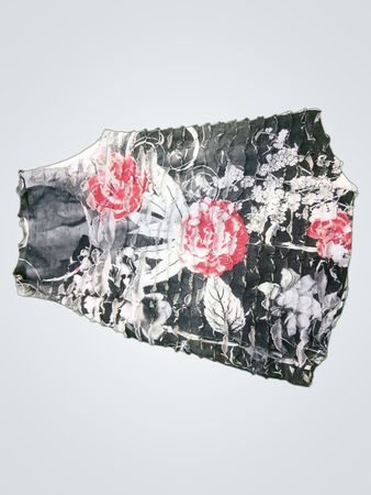 Gerafftes Blumenoberteil
