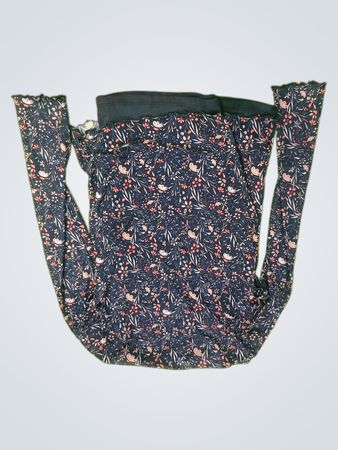 Langarm-Oberteil mit Blumenmuster