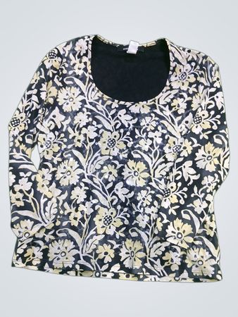 JONES NEW YORK Langärmeliges Oberteil mit Blumenmuster