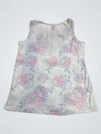 Fashion by Mirabeau Blumiges Spitzenbesatz-Trägershirt