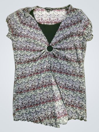 NOTATIONS Women's Textured Striped Top
