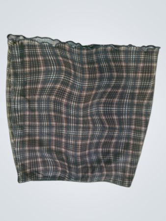 Ardene Plaid Bandeau-Top