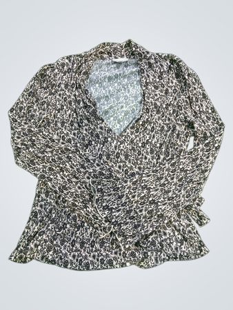 Chenault Bluse mit floralem Wickelprint