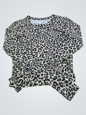 No Boundaries Leopardenmuster Langarmshirt