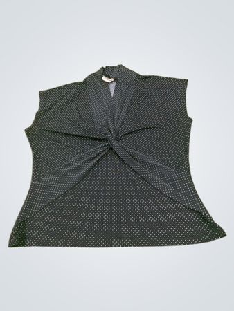Pure Duo Damen Schwarzes Oberteil mit Punkten
