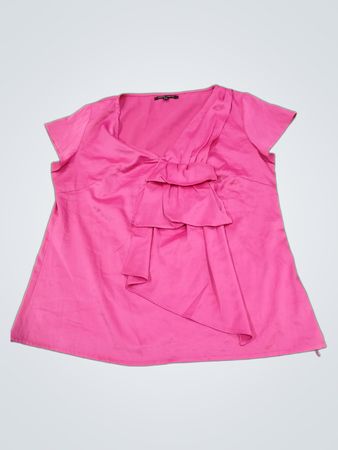 ROBERTO TORRETTA Pink Schleifen-Detail Top Größe 40