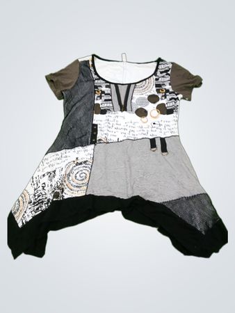 LE GRENIER Patchwork Tunika-Oberteil