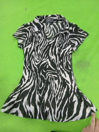 elementz Zebra-Print Hemd mit Kragen