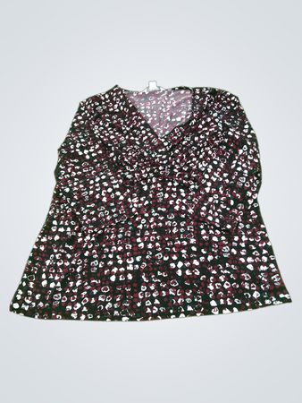 LAURA ASHLEY Damen-Top mit V-Ausschnitt und Druckmuster
