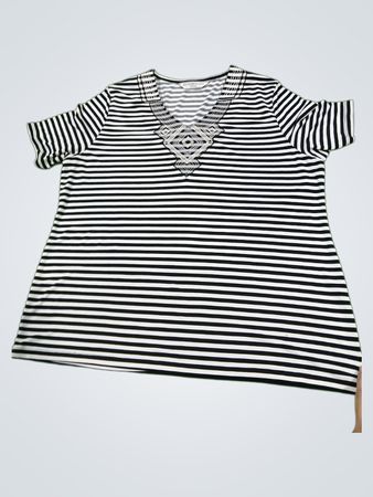 ALLISON DALEY PETITE Gestreiftes Top