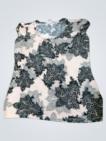 Worthington Stretch Paisley-Print-Top