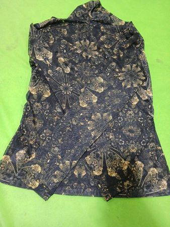 Mesh-Top mit Blumenmuster