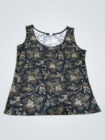 MAJORA Paisley-Muster ärmelloses Top