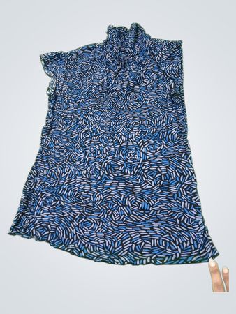 Merona Blaumuster Tunika-Oberteil