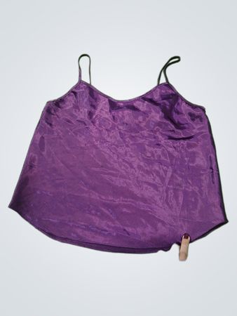 California Dynasty Purple Satin Cami Top
