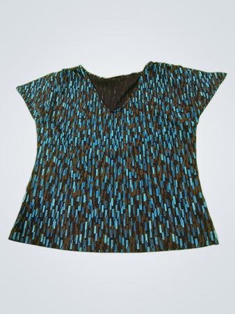 Valerie Stevens Separates Petite V-Ausschnitt-Bluse