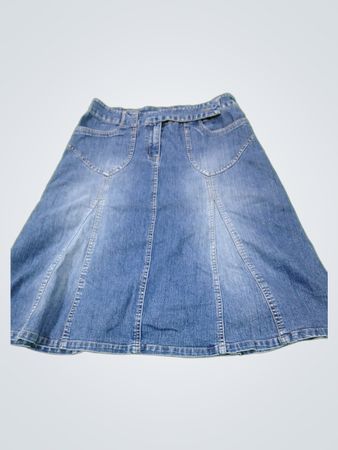 ZE-ZE Damen Jeans A-Linien Midi-Rock Größe 40