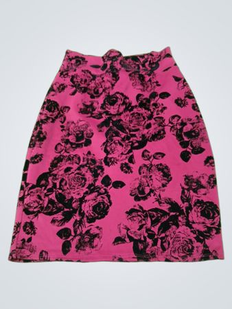 SAYANYTHING Pink Floral Bleistiftrock
